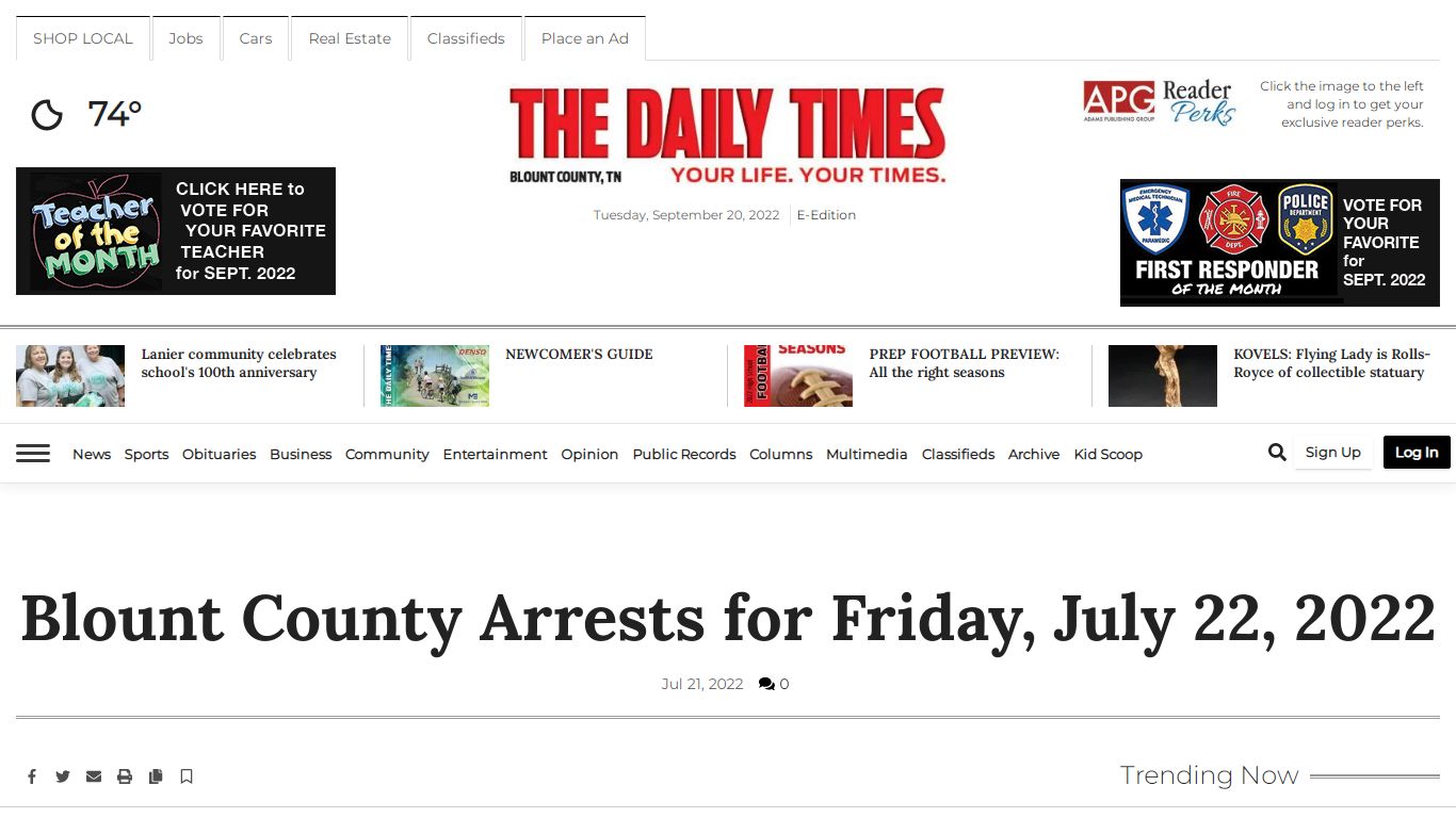 Blount County Arrests for Friday, July 22, 2022 | Blount Records ...